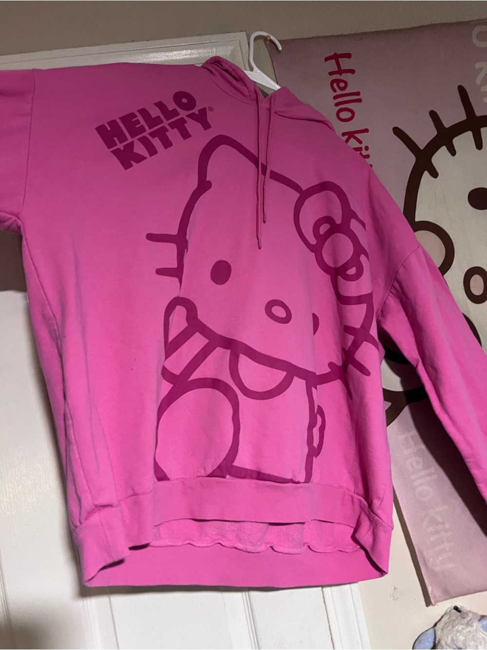 Hello Kitty Pink Graphic Hoodie - Womens